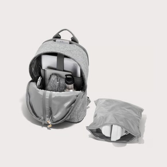 Dagne Dover Dakota Neoprene Backpack in Heather Grey, Large - Picture 2 of 6
